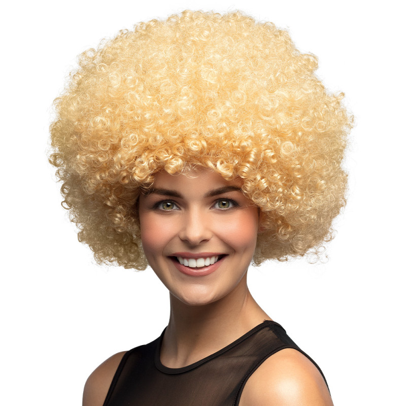 Afro blond parochňa XL